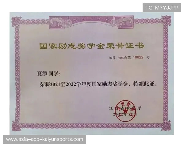 冠军球队球员设立个人奖学金鼓励本地优秀学子发展，球队获得冠军的祝贺词